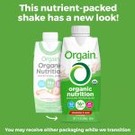 Orgain Organic Nutritional Protein Shake, Vanilla Bean - 16g Grass Fed Whey Protein, Meal Replacement, 20 Vitamins & Minerals, Gluten Free, Soy Free, 11 Fl Oz (Pack of 12) (Packaging May Vary) - Image 4